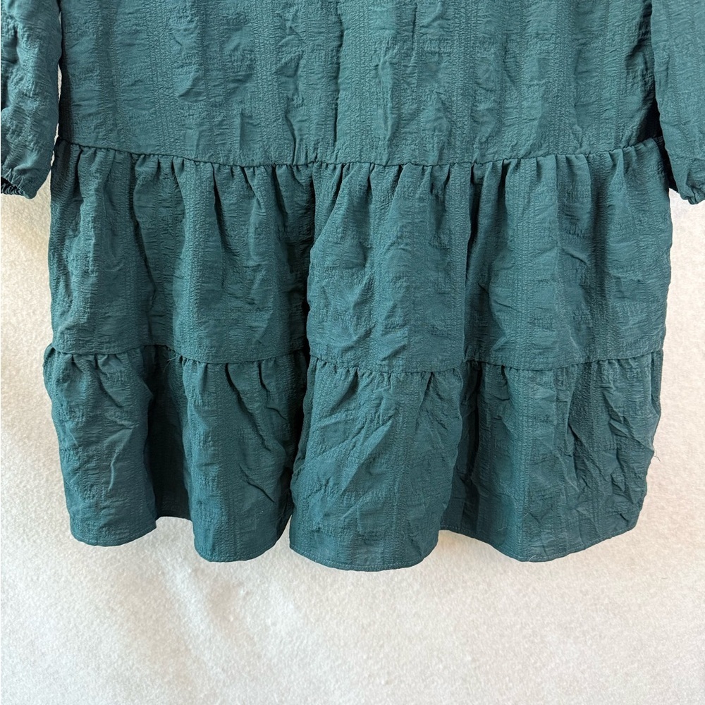 Ronni Nicole Women's Drop Waist Long Sleeve Green Dress S‎ Minimalist Preppy - Picture 4 of 9